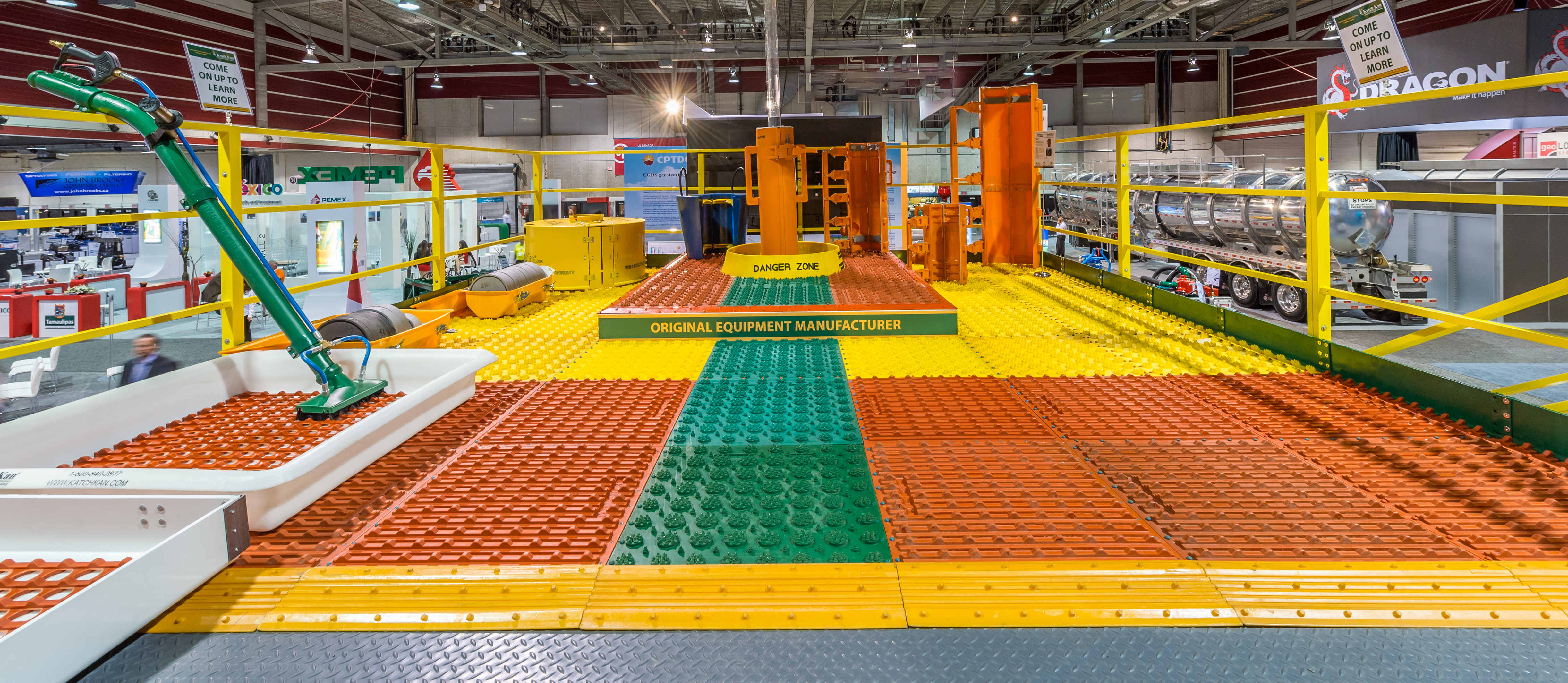 Rig Floor Traction and Safety Matting System